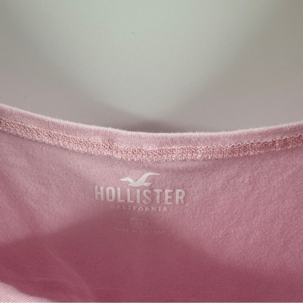 Hollister Light Pink Puffed Short Sleeve Top – Size Medium - Picture 4 of 7